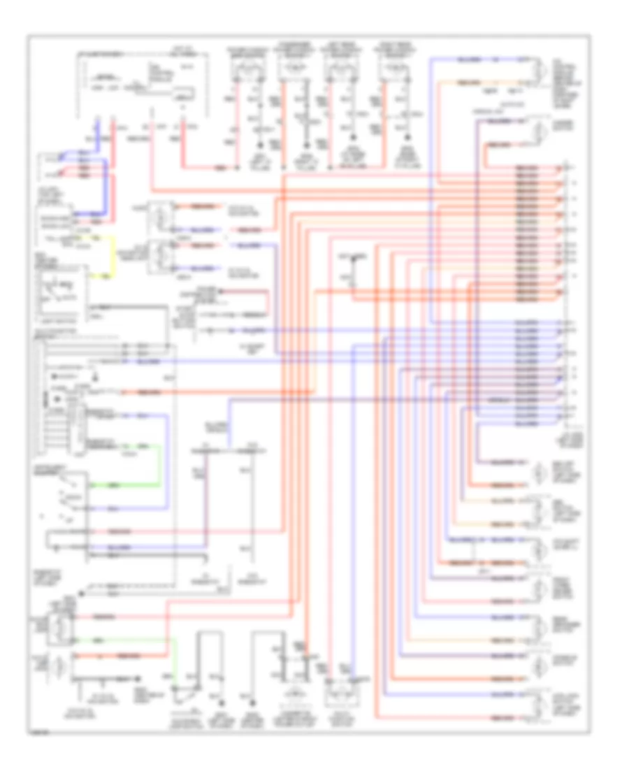 Courtesy Lamps Wiring Diagram, without Sunroof for Hyundai XG350 2002