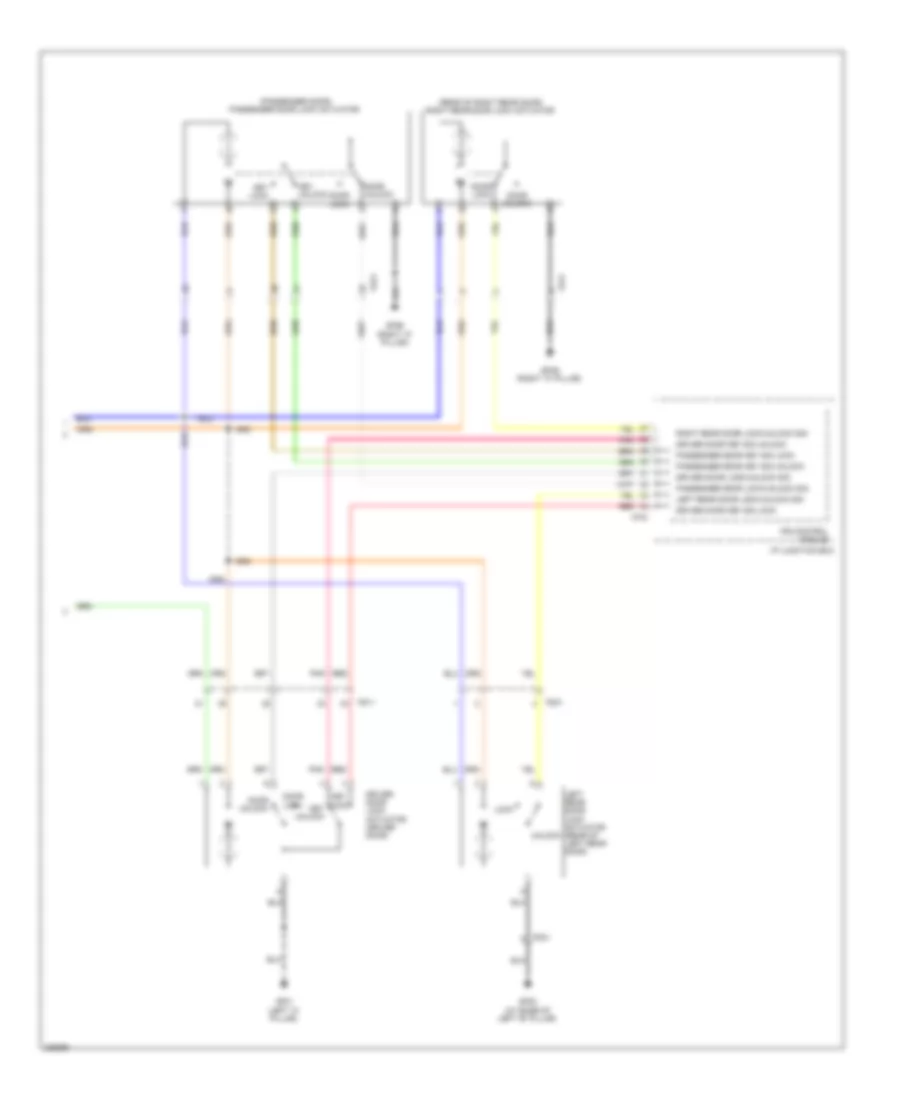Power Door Locks Wiring Diagram for Hyundai Elantra Touring GLS 2011