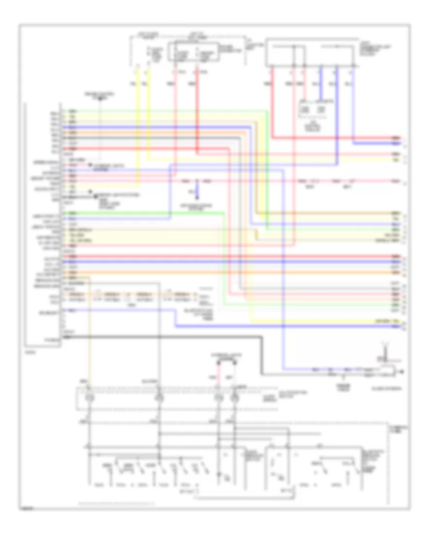 Supplemental Restraint Wiring Diagram for Hyundai XG350 2002