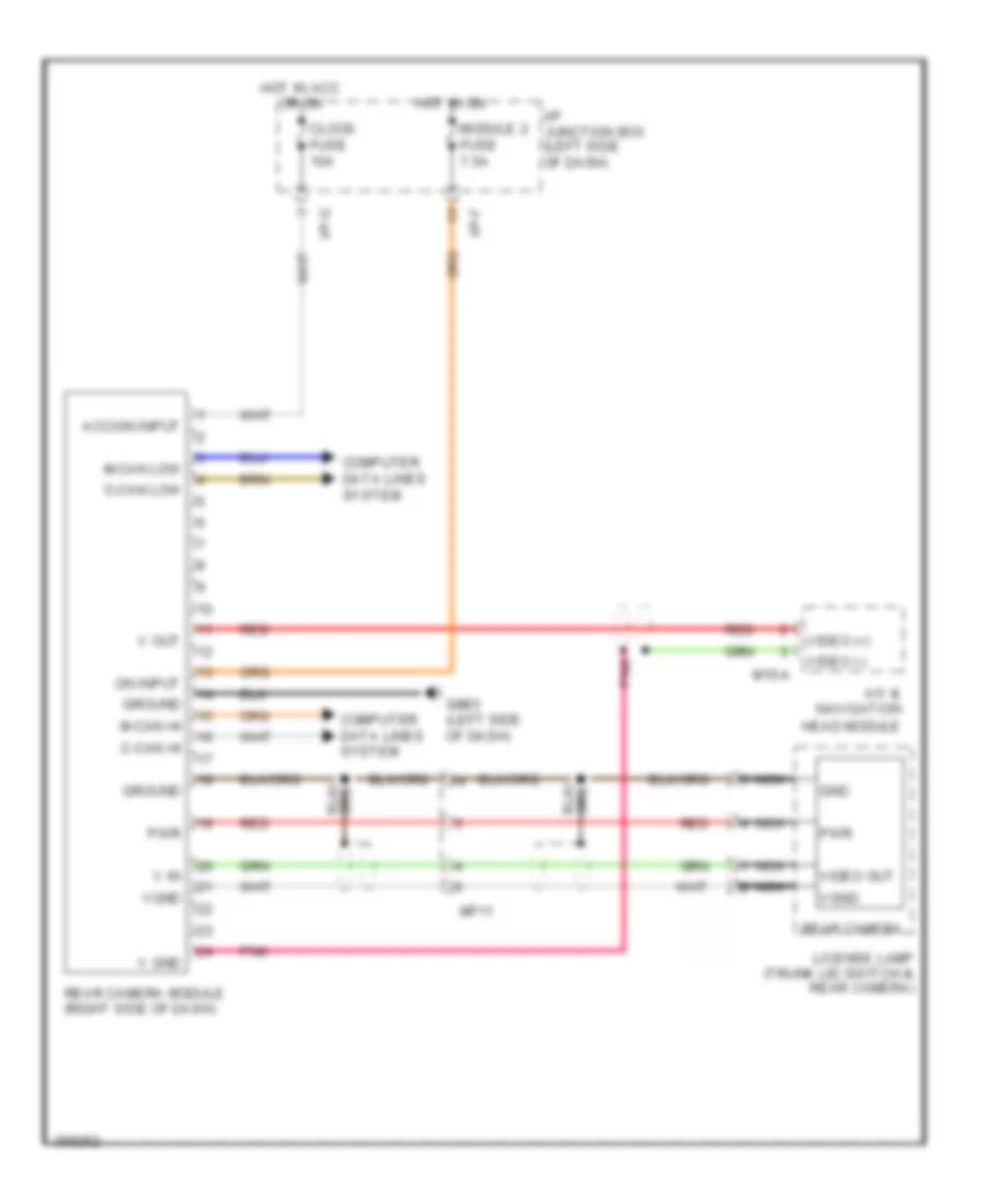 Radio Wiring Diagram with Audio Amplifier 1 of 2 for Hyundai Genesis 4 6 2011