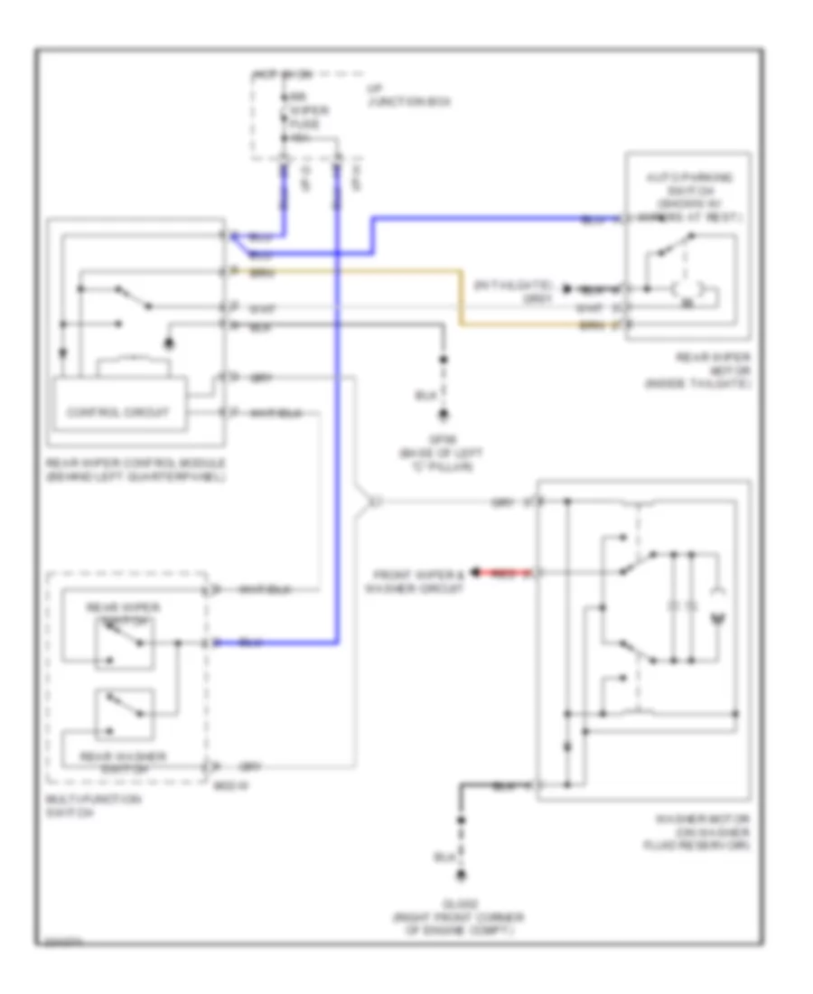 Supplemental Restraints Wiring Diagram 1 of 3 for Hyundai Genesis 4 6 2011
