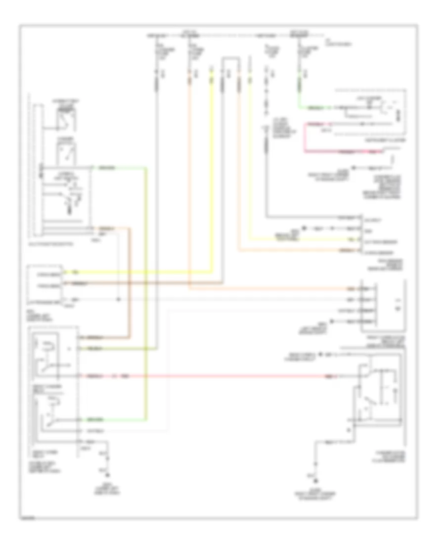 Supplemental Restraints Wiring Diagram (3 of 3) for Hyundai Genesis 4.6 2011