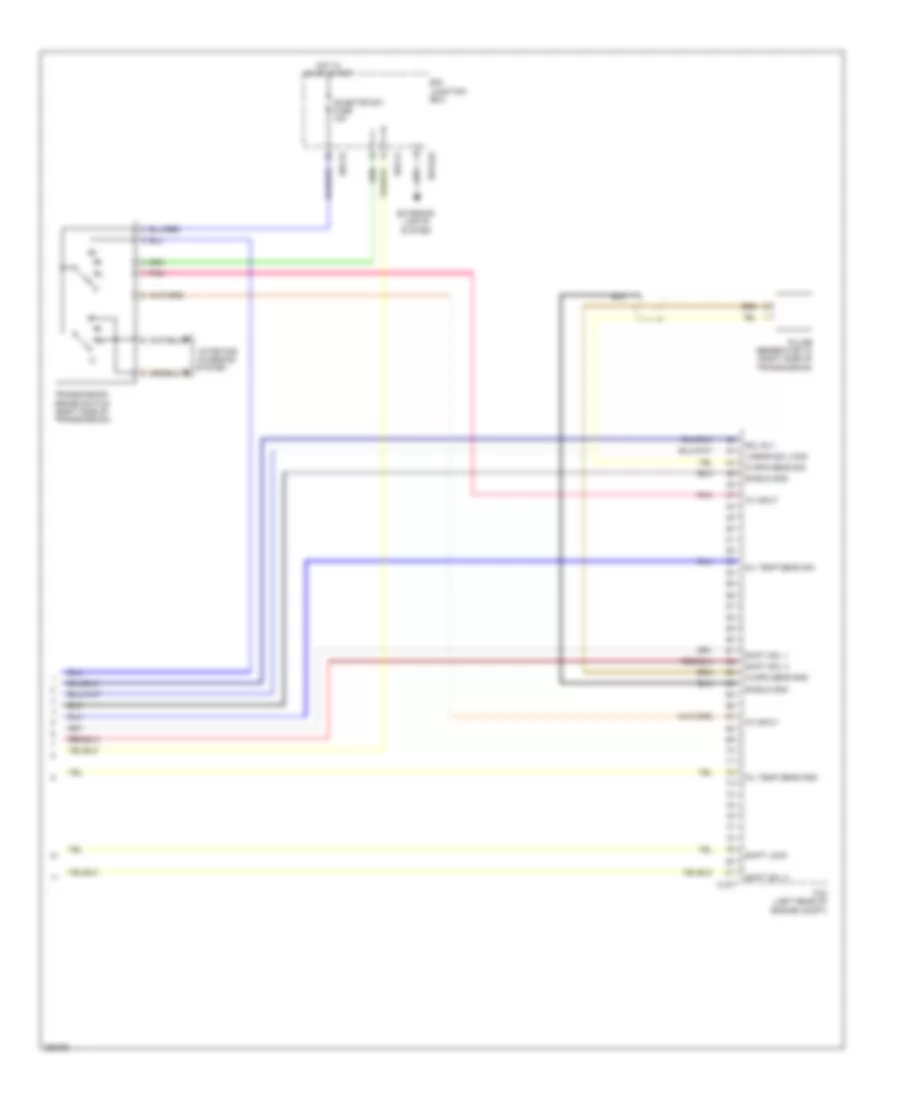 3.8L, Transmission Wiring Diagram (2 of 2) for Hyundai Genesis 4.6 2011