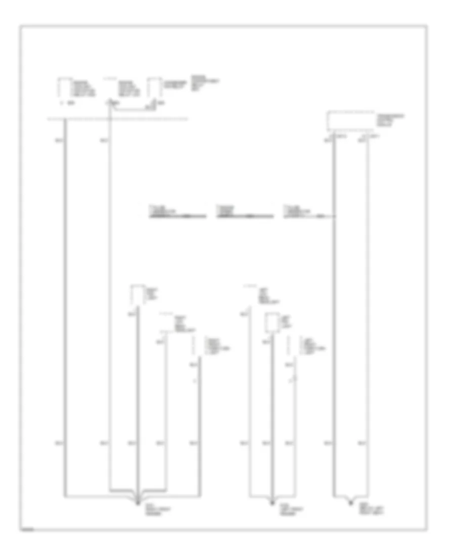 Ground Distribution Wiring Diagram 1 of 4 for Hyundai Scoupe LS 1994