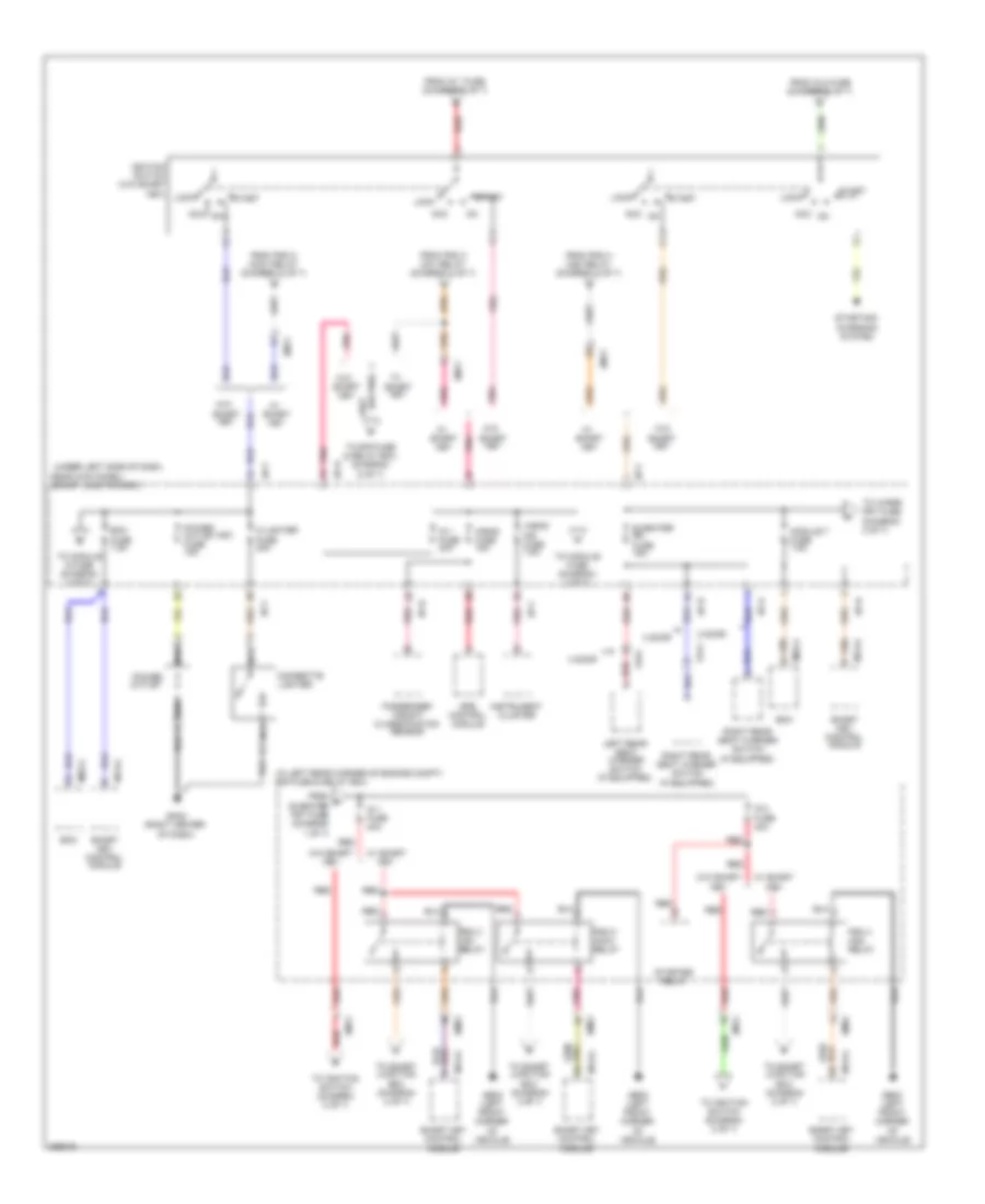 Power Distribution Wiring Diagram, MD (2 of 7) for Hyundai Elantra GS 2013