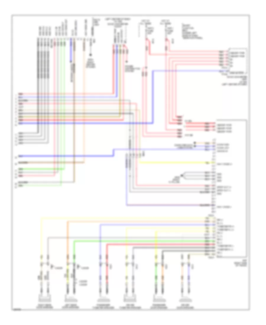 Radio Wiring Diagram, MD with Navigation (2 of 2) for Hyundai Elantra GS 2013