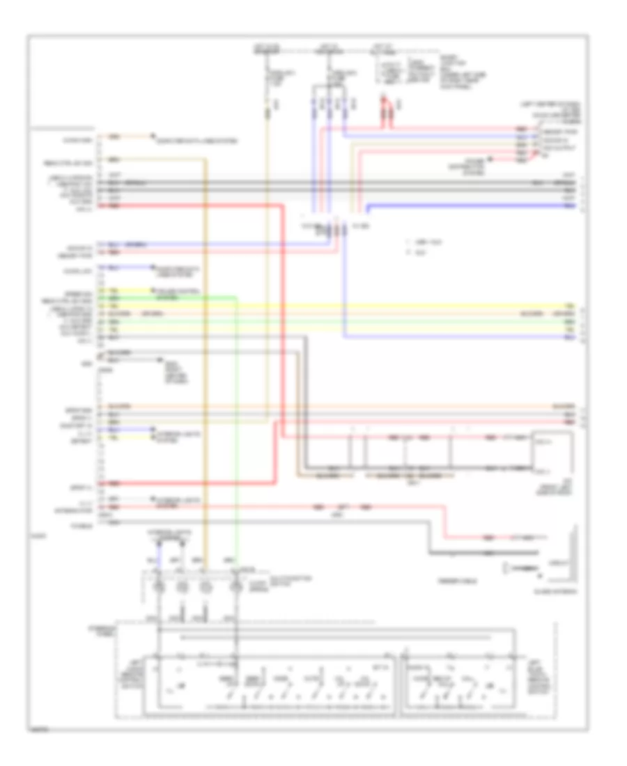 Radio Wiring Diagram, MD without Navigation with Amplifier (1 of 2) for Hyundai Elantra GS 2013