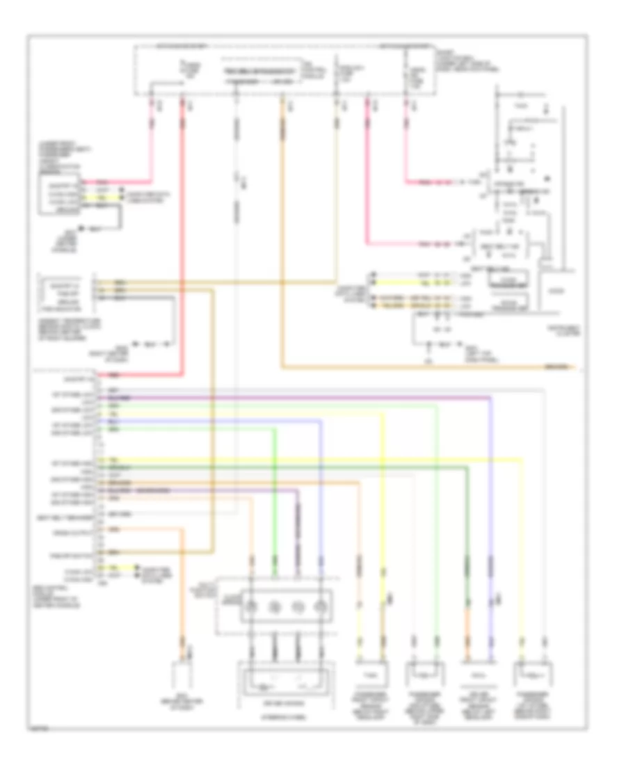 Supplemental Restraints Wiring Diagram 1 of 2 for Hyundai Elantra GS 2013