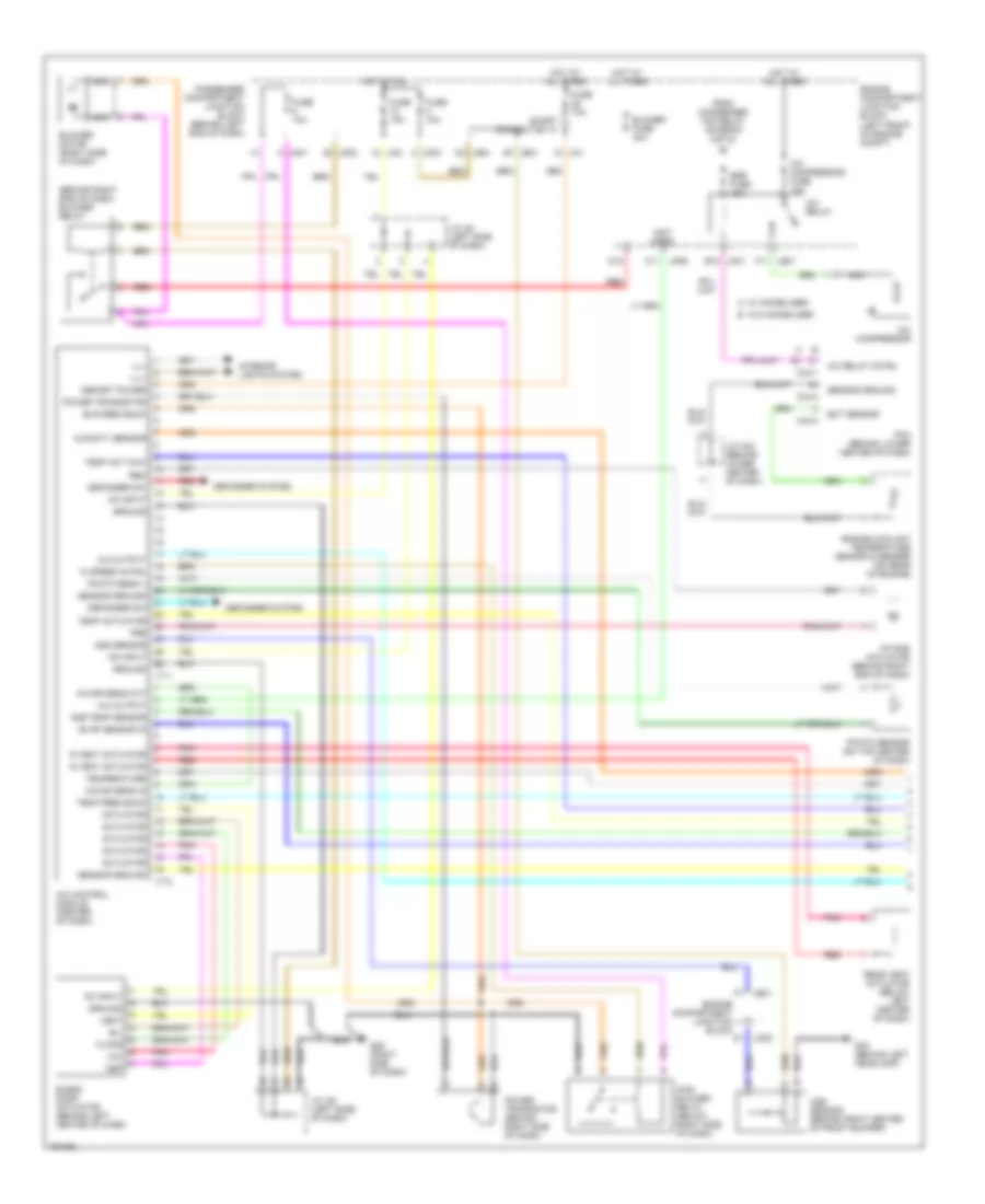 Automatic A C Wiring Diagram 1 of 2 for Hyundai XG350 L 2002