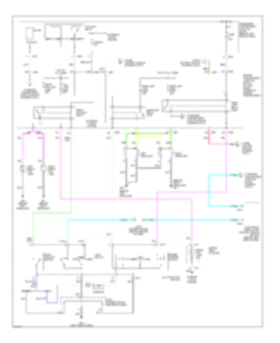Headlight Wiring Diagram, with DRL (1 of 2) for Hyundai XG350 L 2002