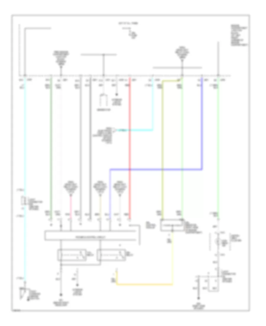Headlight Wiring Diagram, with DRL (2 of 2) for Hyundai XG350 L 2002