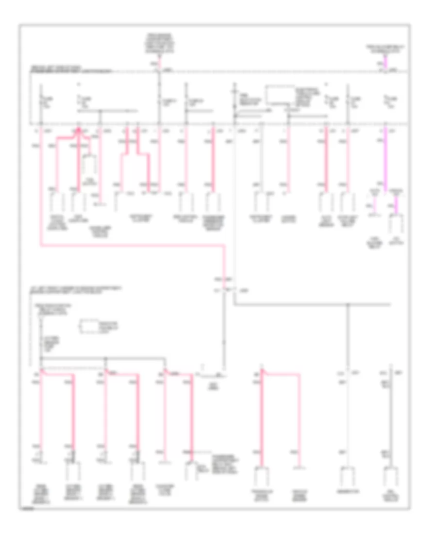 Power Distribution Wiring Diagram (5 of 6) for Hyundai XG350 L 2002