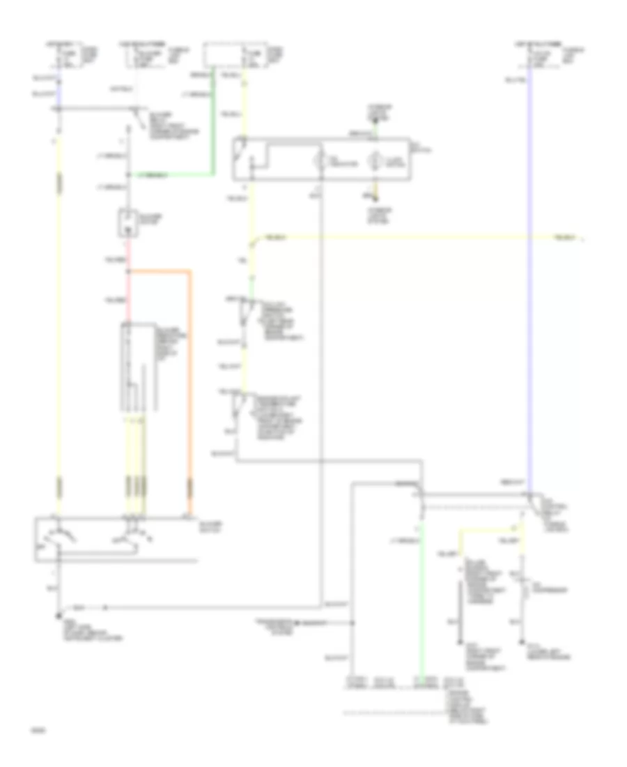 Air Conditioning Wiring Diagrams 1 of 2 for Hyundai Sonata 1994