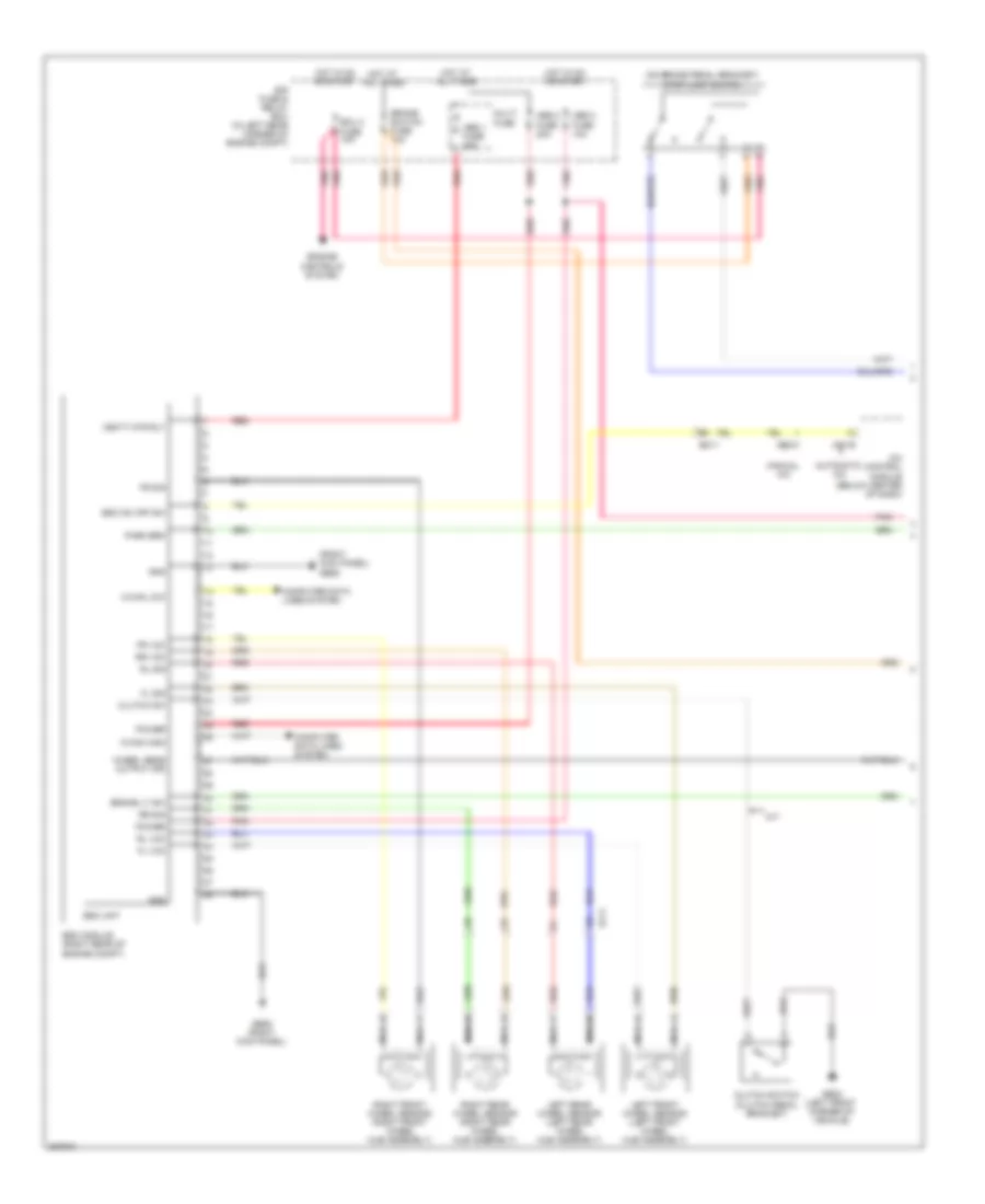 Anti lock Brakes Wiring Diagram 1 of 2 for Hyundai Elantra GT 2013