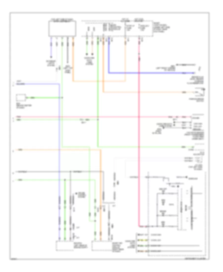 Anti lock Brakes Wiring Diagram 2 of 2 for Hyundai Elantra GT 2013