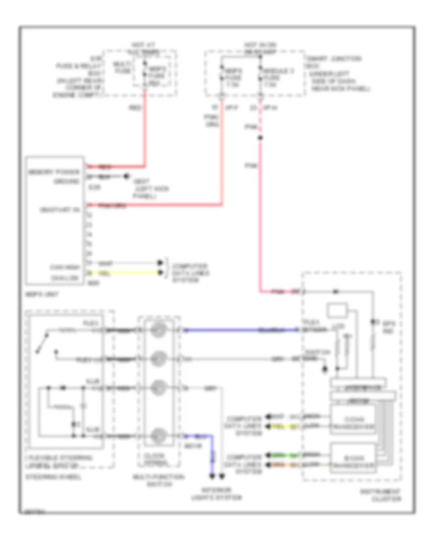 Electronic Power Steering Wiring Diagram for Hyundai Elantra GT 2013