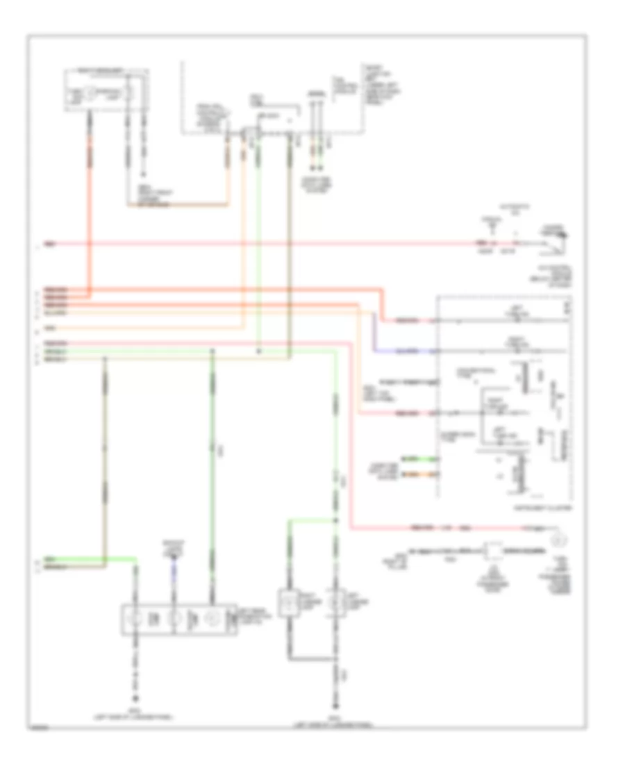 Exterior Lamps Wiring Diagram 3 of 3 for Hyundai Elantra GT 2013