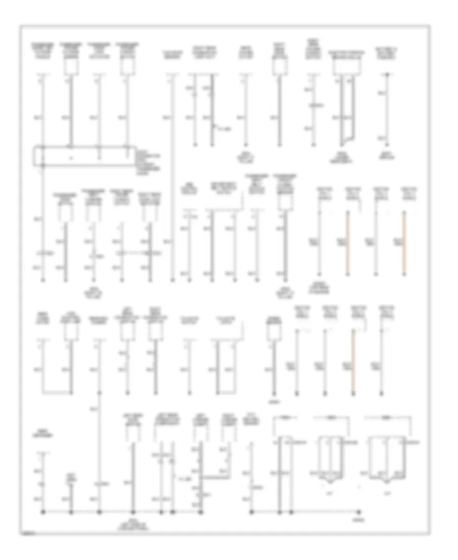 Ground Distribution Wiring Diagram 3 of 3 for Hyundai Elantra GT 2013