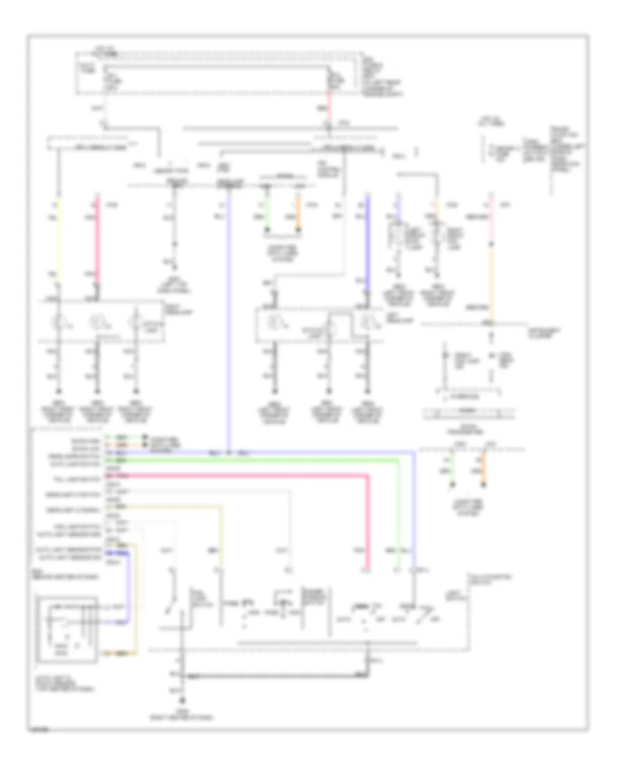 Autolamps Wiring Diagram for Hyundai Elantra GT 2013
