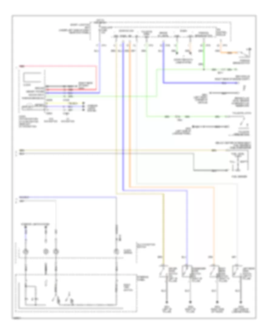 Instrument Cluster Wiring Diagram (2 of 2) for Hyundai Elantra GT 2013