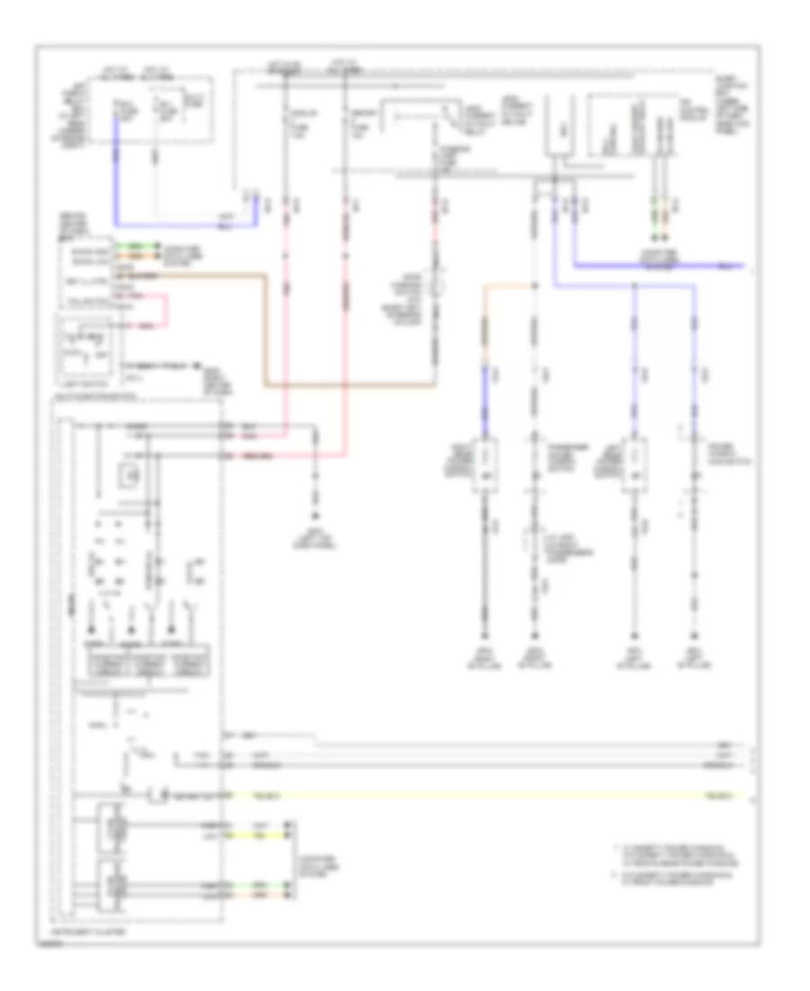 Instrument Illumination Wiring Diagram (1 of 2) for Hyundai Elantra GT 2013