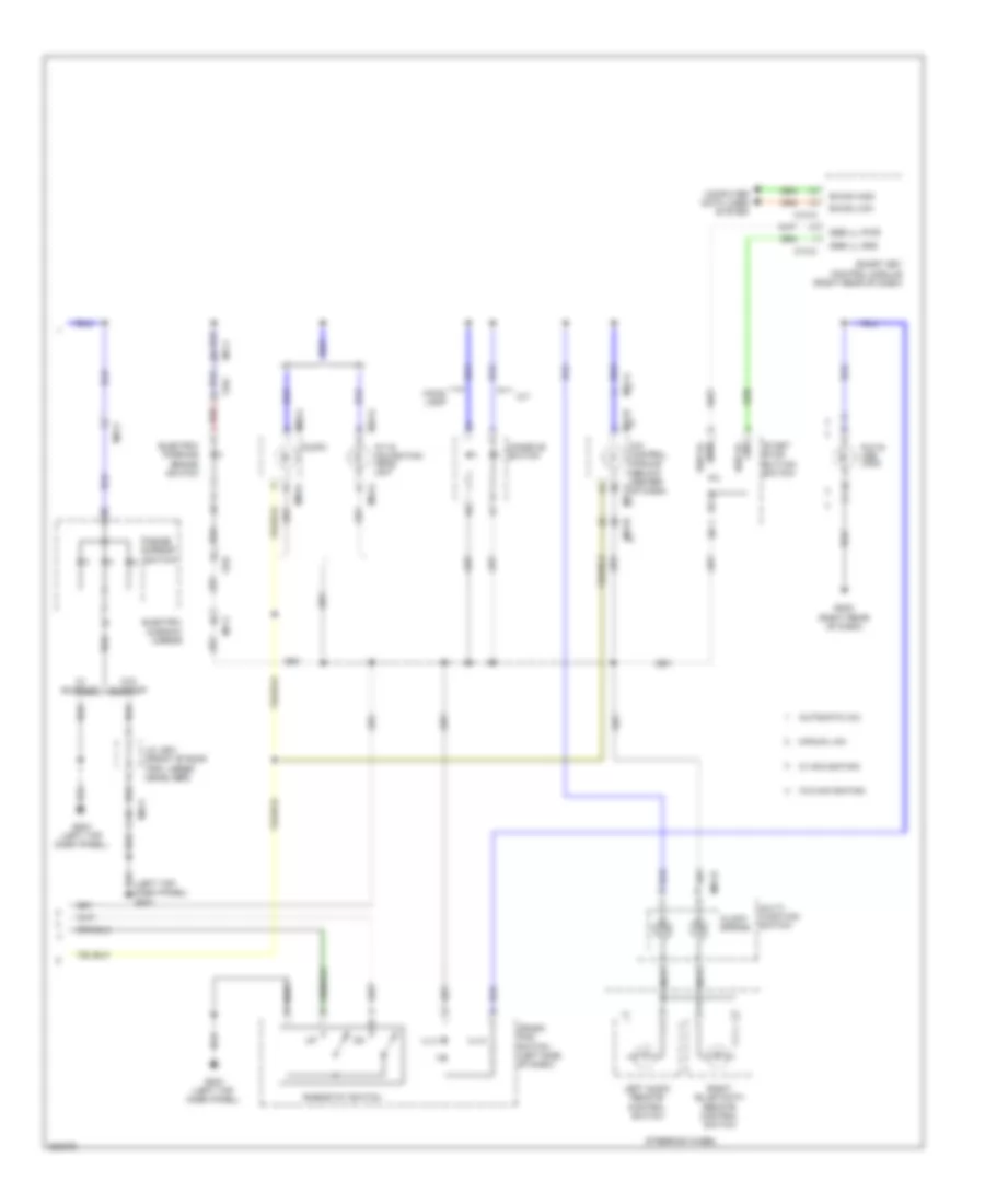 Instrument Illumination Wiring Diagram 2 of 2 for Hyundai Elantra GT 2013