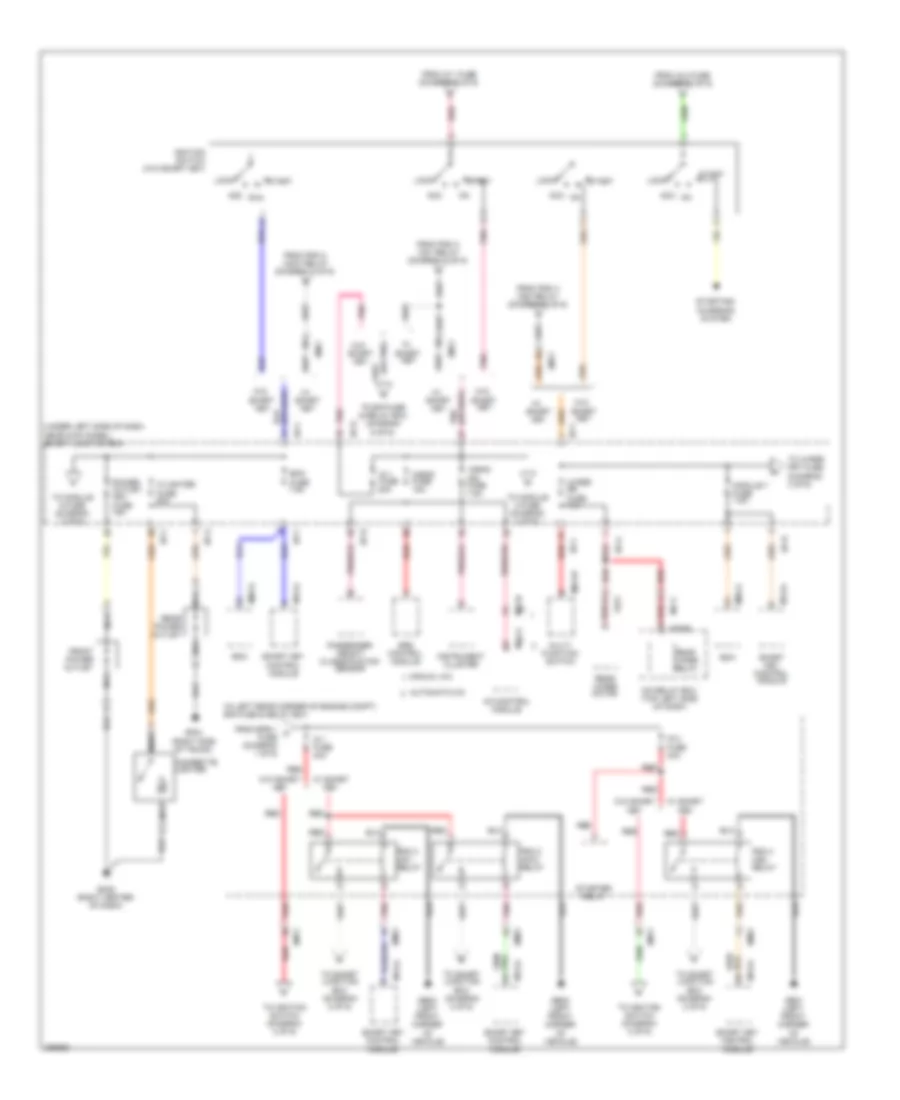 Power Distribution Wiring Diagram (2 of 6) for Hyundai Elantra GT 2013