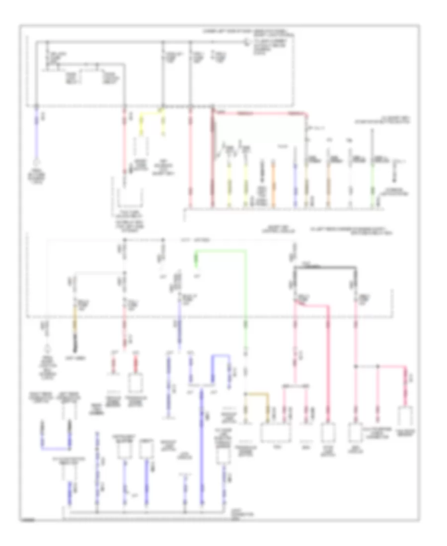 Power Distribution Wiring Diagram 6 of 6 for Hyundai Elantra GT 2013