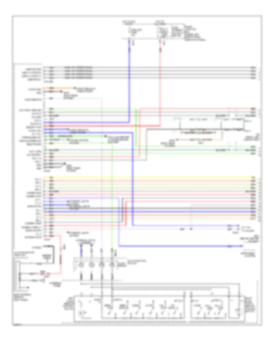 Radio Wiring Diagram with Navigation 1 of 2 for Hyundai Elantra GT 2013