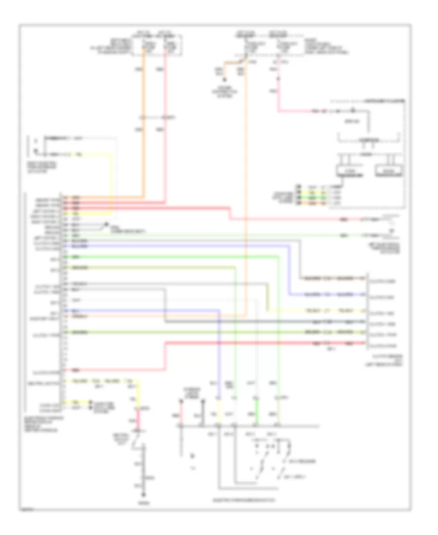 Electric Parking Brake Wiring Diagram for Hyundai Elantra GT 2013