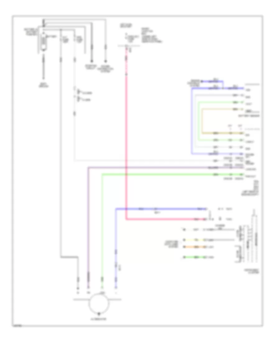 Charging Wiring Diagram for Hyundai Elantra GT 2013