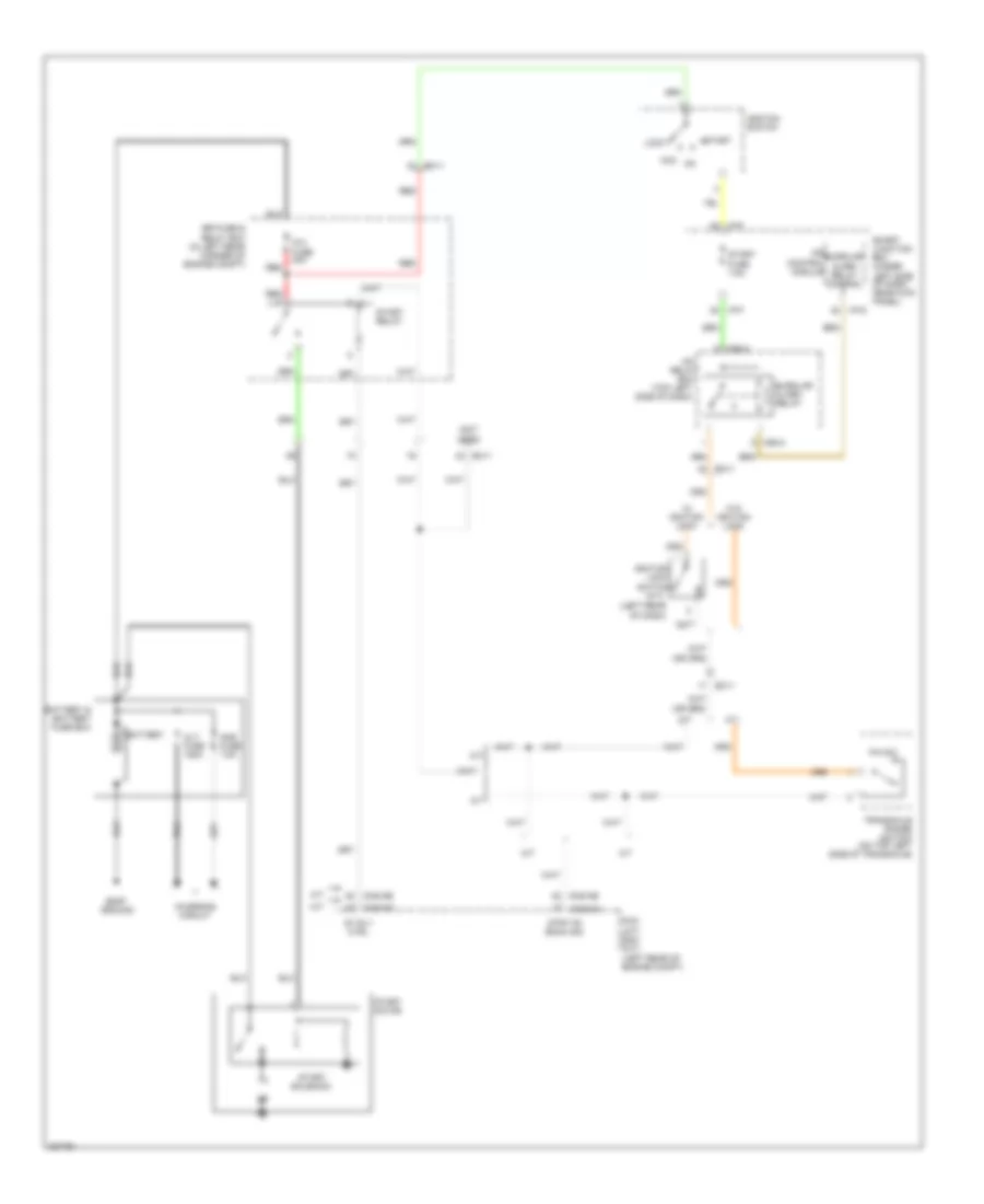 Starting Wiring Diagram, without Smart Key for Hyundai Elantra GT 2013