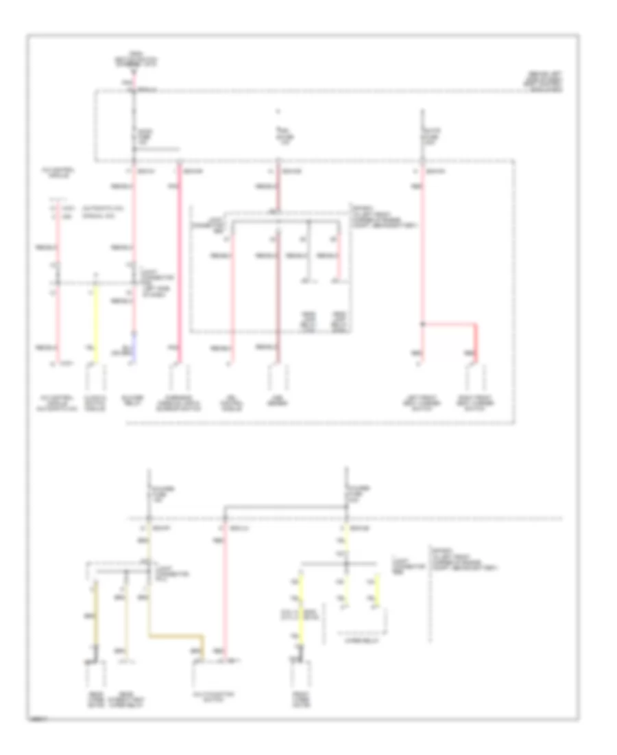 Power Distribution Wiring Diagram 4 of 8 for Hyundai Tiburon GS 2007