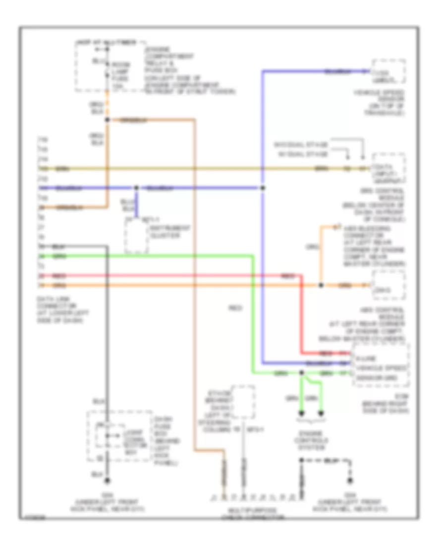 Computer Data Lines Wiring Diagram for Hyundai Accent 2003