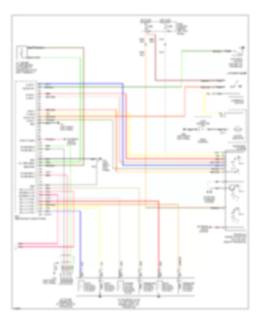 1.6L, Engine Performance Wiring Diagram (4 of 4) for Hyundai Accent 2003