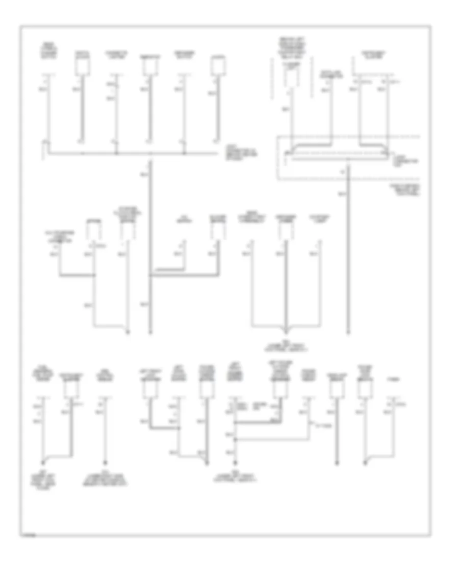 Ground Distribution Wiring Diagram 2 of 3 for Hyundai Accent 2003