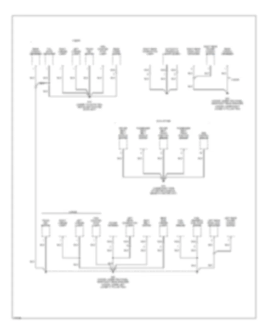 Ground Distribution Wiring Diagram (3 of 3) for Hyundai Accent 2003