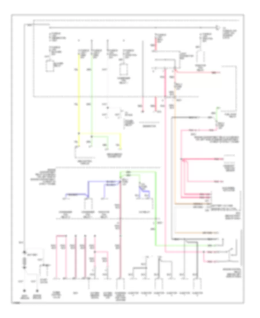 Power Distribution Wiring Diagram 1 of 5 for Hyundai Accent 2003