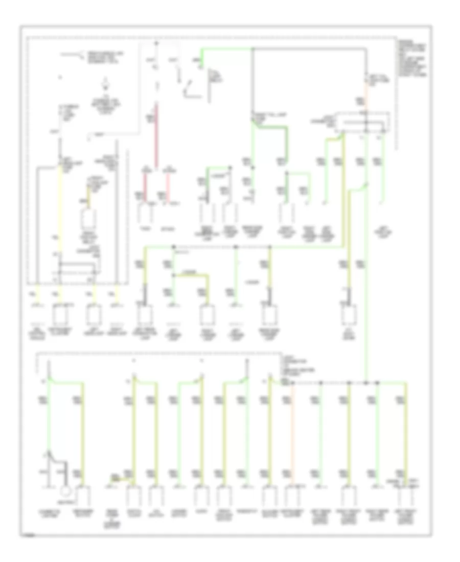 Power Distribution Wiring Diagram 2 of 5 for Hyundai Accent 2003