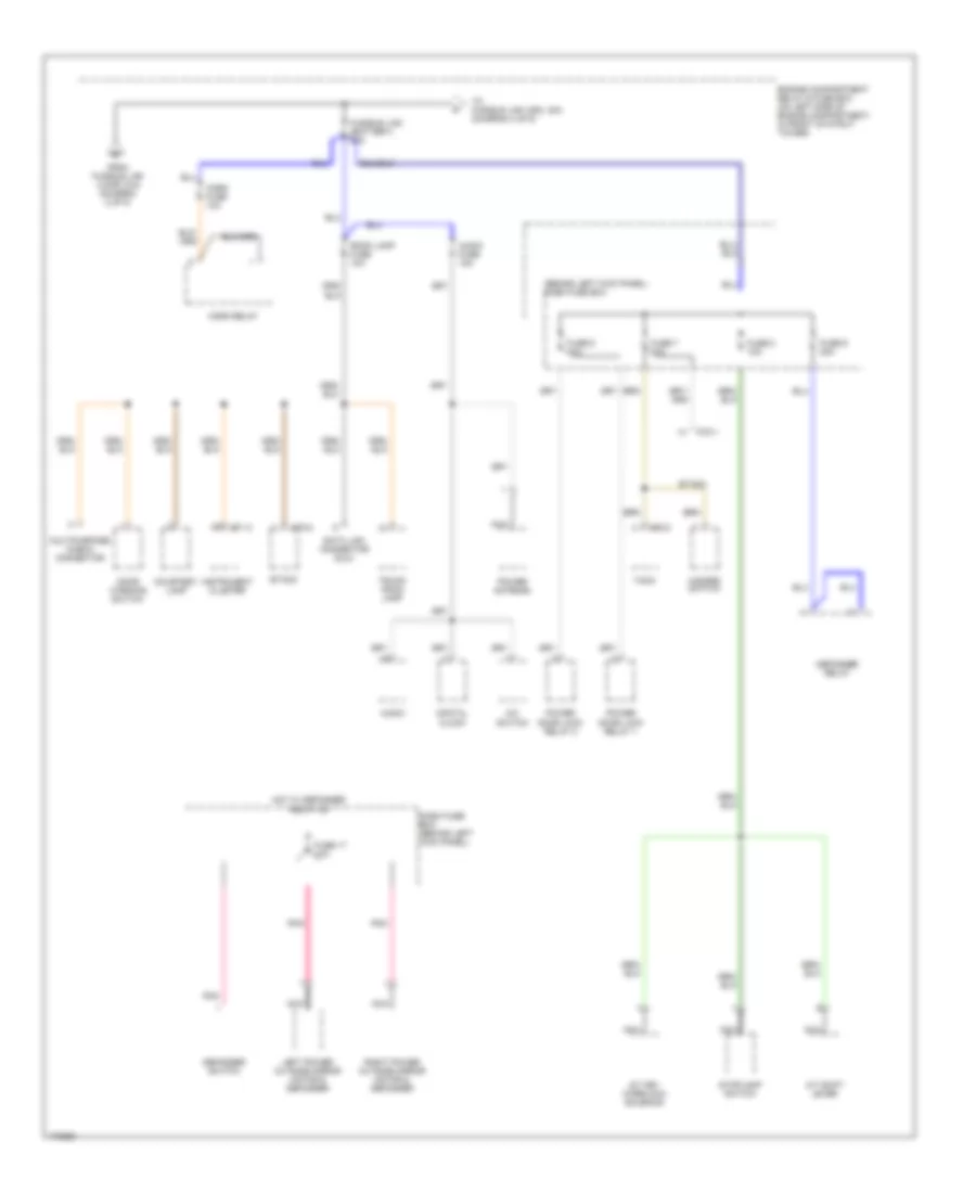 Power Distribution Wiring Diagram (3 of 5) for Hyundai Accent 2003