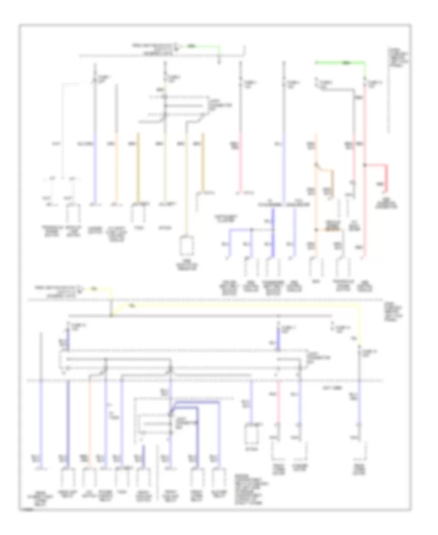 Power Distribution Wiring Diagram (5 of 5) for Hyundai Accent 2003
