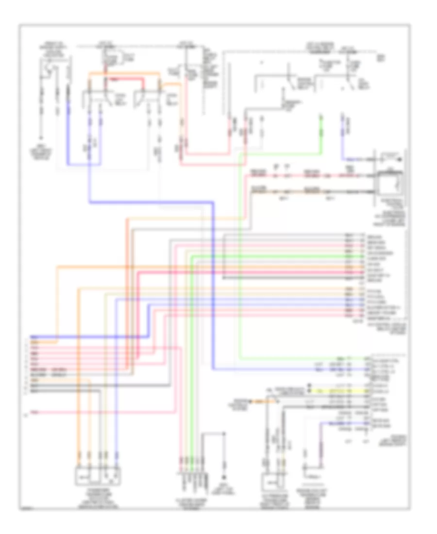 Automatic AC Wiring Diagram (2 of 2) for Hyundai Elantra Limited 2013