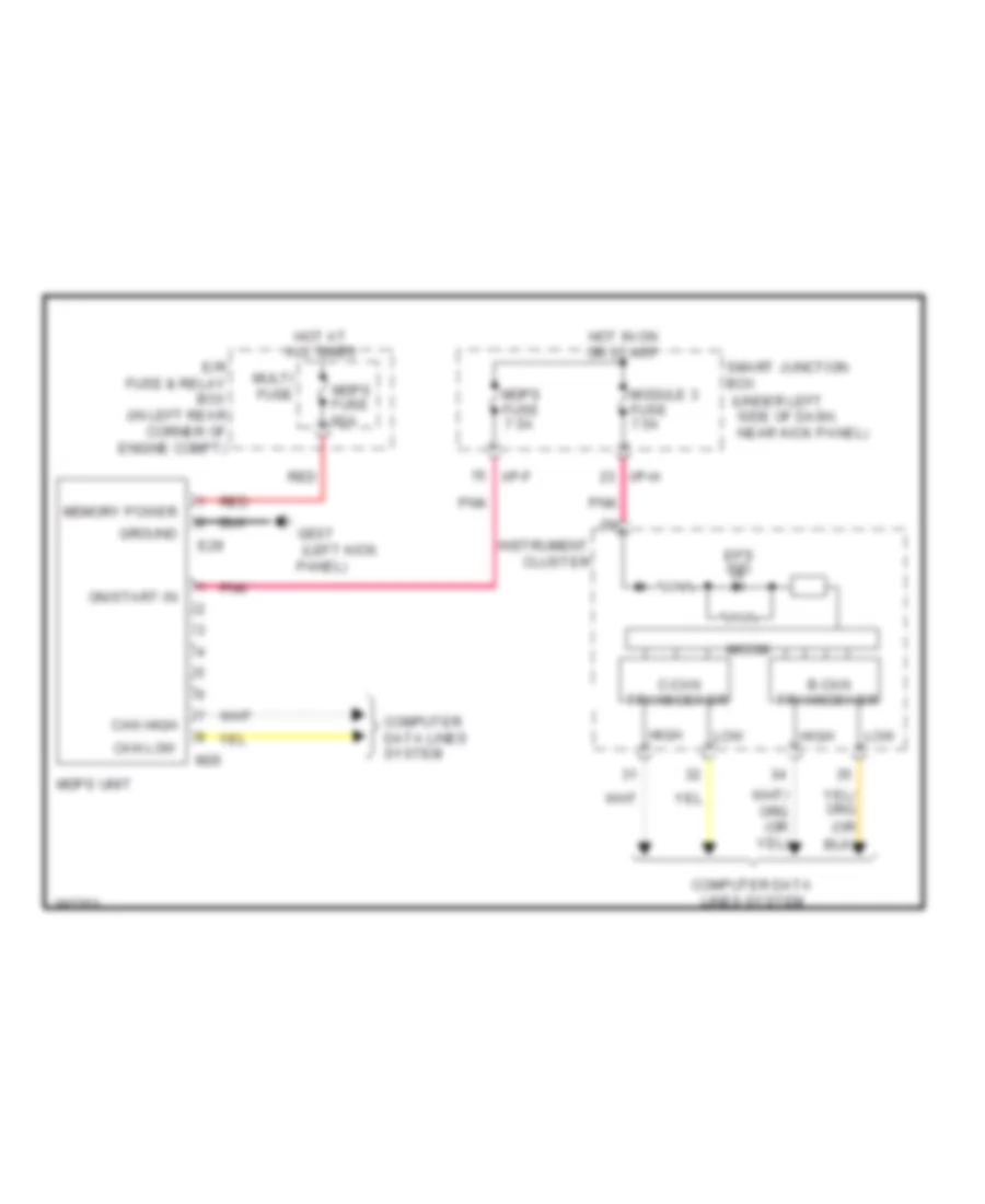 Electronic Power Steering Wiring Diagram for Hyundai Elantra Limited 2013