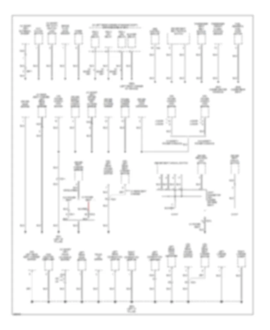 Ground Distribution Wiring Diagram (2 of 3) for Hyundai Elantra Limited 2013