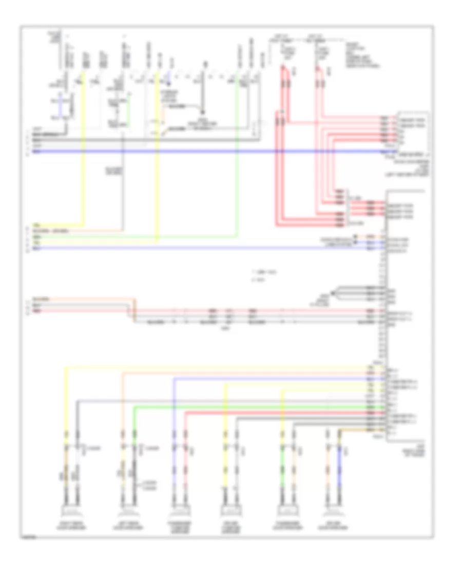 Radio Wiring Diagram, MD without Navigation with Amplifier (2 of 2) for Hyundai Elantra Limited 2013
