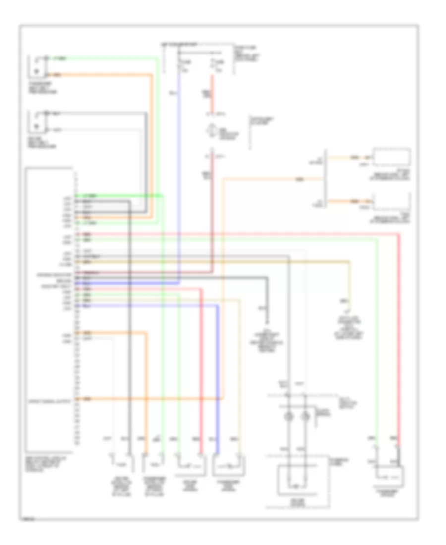 Supplemental Restraints Wiring Diagram Base for Hyundai Accent GL 2003