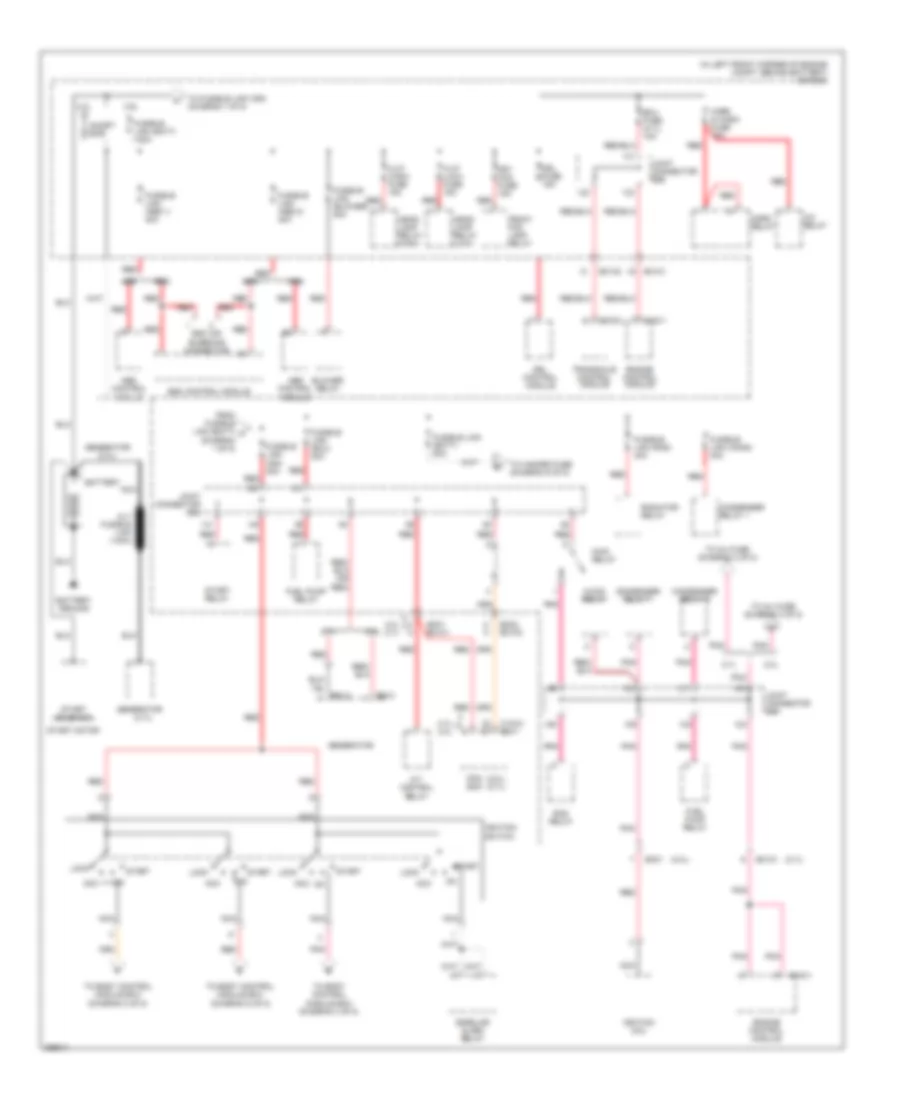 Power Distribution Wiring Diagram 1 of 8 for Hyundai Tiburon GT Limited 2007