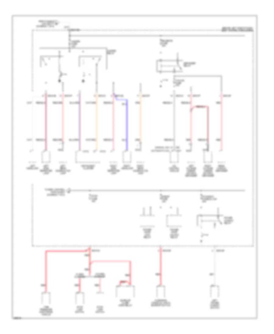 Power Distribution Wiring Diagram 6 of 8 for Hyundai Tiburon GT Limited 2007