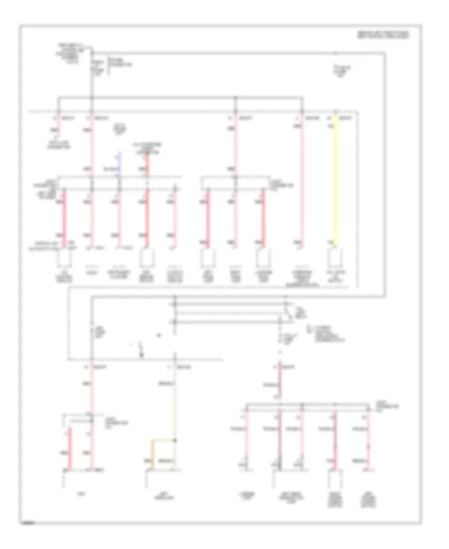 Power Distribution Wiring Diagram 7 of 8 for Hyundai Tiburon GT Limited 2007