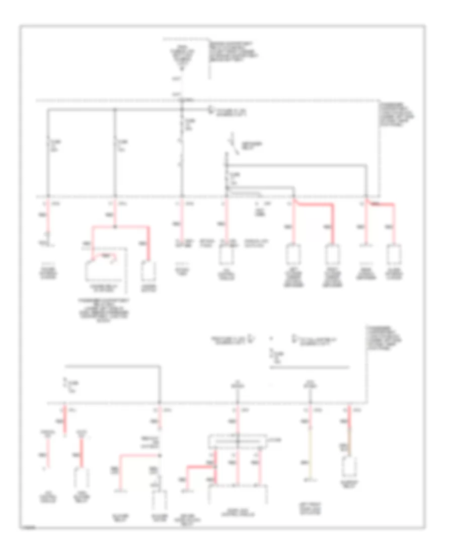 Power Distribution Wiring Diagram 3 of 7 for Hyundai Elantra GLS 2003